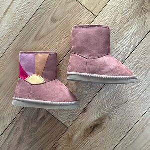 Old Navy Pink and Tan Kids Boots